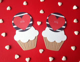 Wife Heart Design Cake Toppers