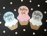 Birthday Girl Cake Toppers in 3 Colours