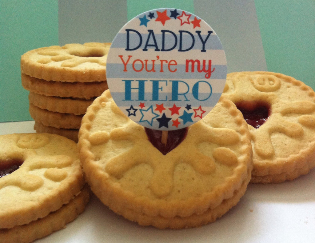 Daddy, You're my hero cake topper