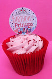 Tiara Princess Design Cupcake Topper