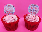 Two Princess Design Cupcake Toppers